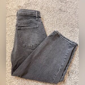 Old Navy Black/Charcoal Barrel-Leg Jeans